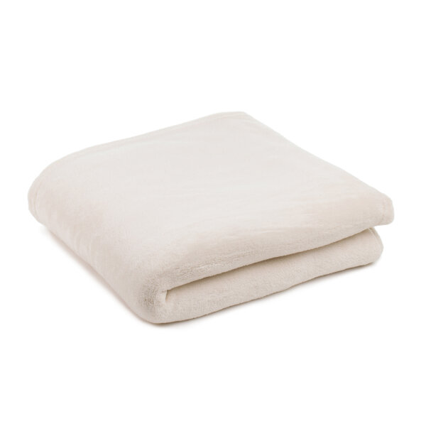 Kuscheldecke Polyester 150 x 200 cm natur