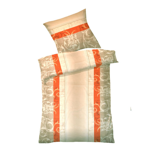 Dyckhoff Weichfrottier Bettwäsche PAMELA beige 135/200 + 80/80 cm
