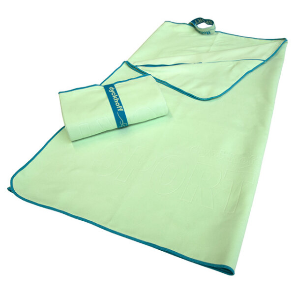 Dyckhoff Mikrofaser Sporttuch mit Tasche 80 x 180 cm neo mint (318)