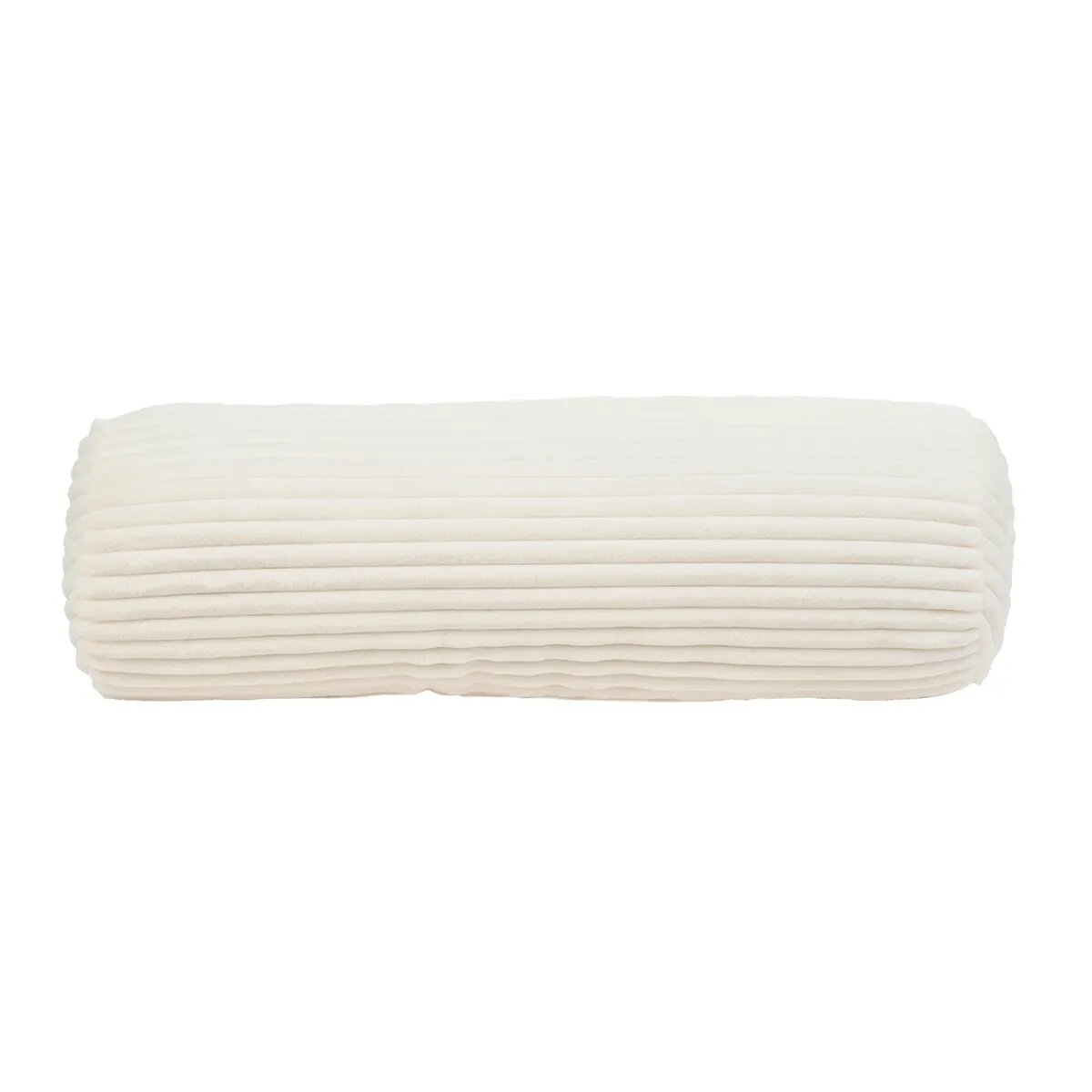 Gzze Kissenrolle Cord Optik mit Fllung 70 x 22 cm wollwei