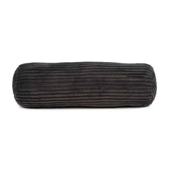 Gözze Kissenrolle Cord Optik mit Füllung 70 x 22 cm anthrazit