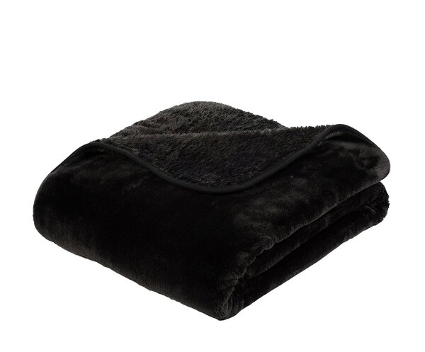 Gözze Kuscheldecke Cashmere-Feeling Premium 130 x 170 cm schwarz (94)