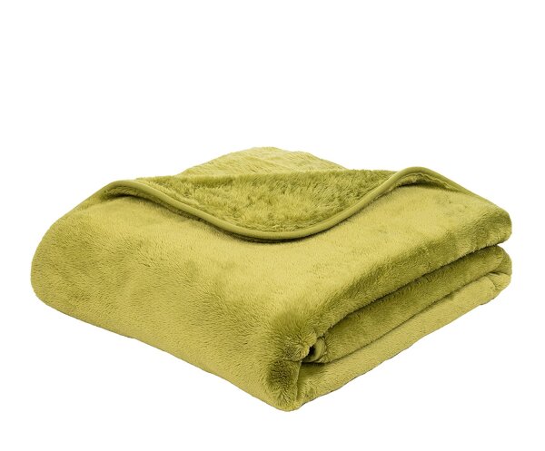 Gözze Kuscheldecke Cashmere-Feeling Premium 180 x 220 cm limonegrün (80)