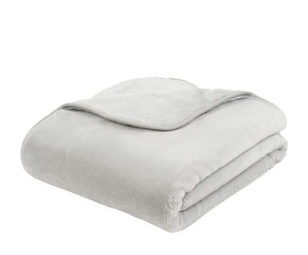 Gözze Kuscheldecke Cashmere-Feeling Premium 180 x 220 cm silber (90)