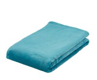 Kuscheldecke Memphis Premium petrol 180 x 220 cm