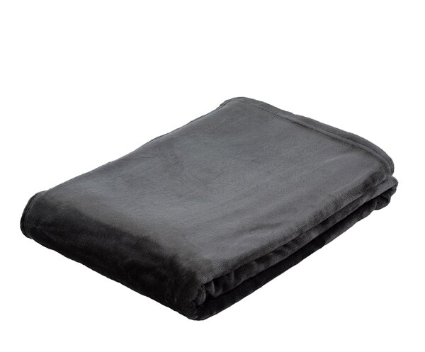 Kuscheldecke Memphis Premium anthrazit 150 x 200 cm