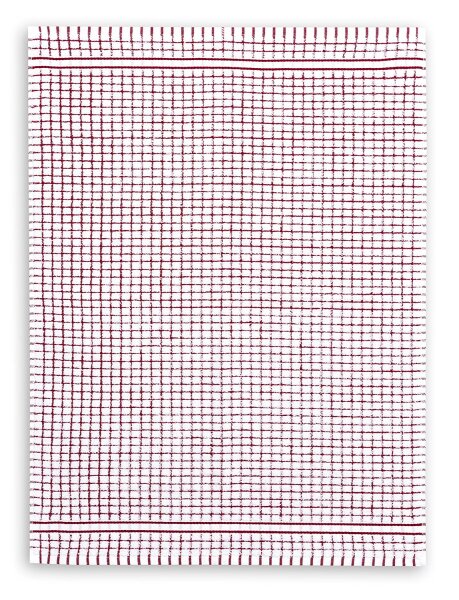 Kracht Küchenhandtuch Frottiertuch Baumwolle 50 x 70 cm rot