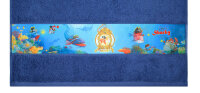 Kinderfrottierserie Captn Sharky bedruckt Duschtuch (70 x 130 cm)