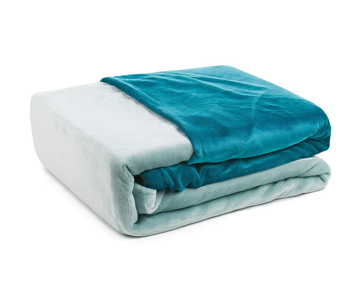 Bettwsche Cashmere-Feeling Mikroflausch 135 x 200 cm aqua/petrol