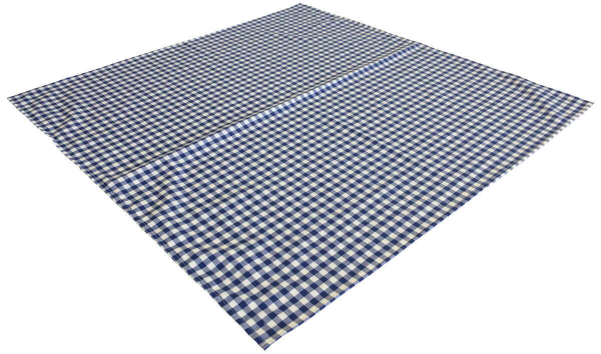 Tischdecke Zchenkaro rustikal blau-wei 70 x 240 cm