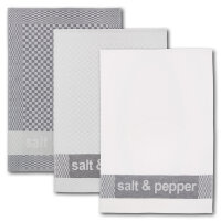 Geschirrtuch 3er-Set salt&pepper 100 % Baumwolle