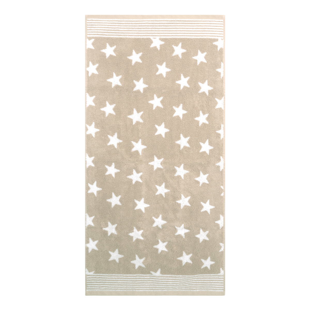 Frottierserie Stars sand Handtuch (50 x 100 cm)