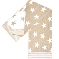 Frottierserie Stars sand Duschtuch (70 x 140 cm)