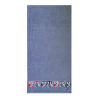 Frottierserie Eule Modern grau Duschtuch (70 x 140 cm) (ausverkauft)