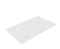 Teppich Langflor Shaggy weiß 70 x 120 cm
