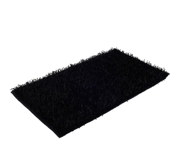 Teppich Langflor Shaggy schwarz 60 x 100 cm (RP)