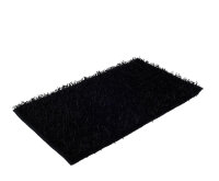 Teppich Langflor Shaggy schwarz 70 x 120 cm