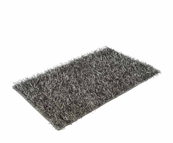 Teppich Langflor Shaggy silber 50 x 70 cm