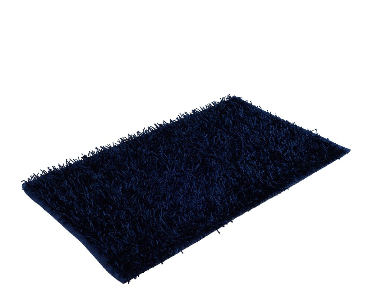 Teppich Langflor Shaggy dunkelblau 70 x 120 cm