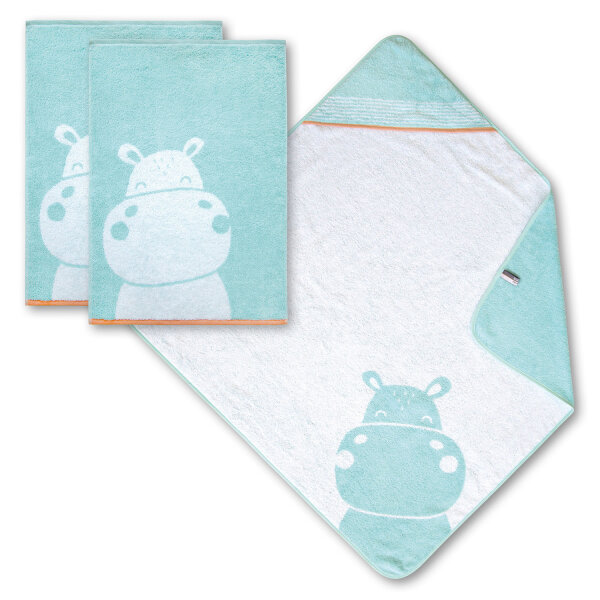 Dyckhoff Kinder-Frottierserie Friends HIPPO mint