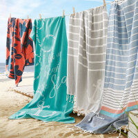 Strand- & Liegetuch FLOWERS 80 x 180 cm