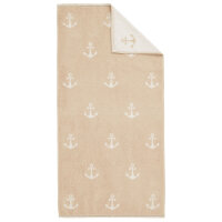 Frottierserie MARITIM Nautik Handtuch (50x100 cm) greige...