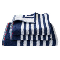 Frottierserie MARITIM Sea Stripe Handtuch (50x100 cm) navy (414)