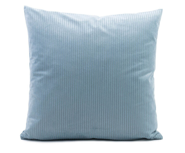 Kissenhülle Rinaldo im Cordoptik-Look 40 x 40 cm aqua