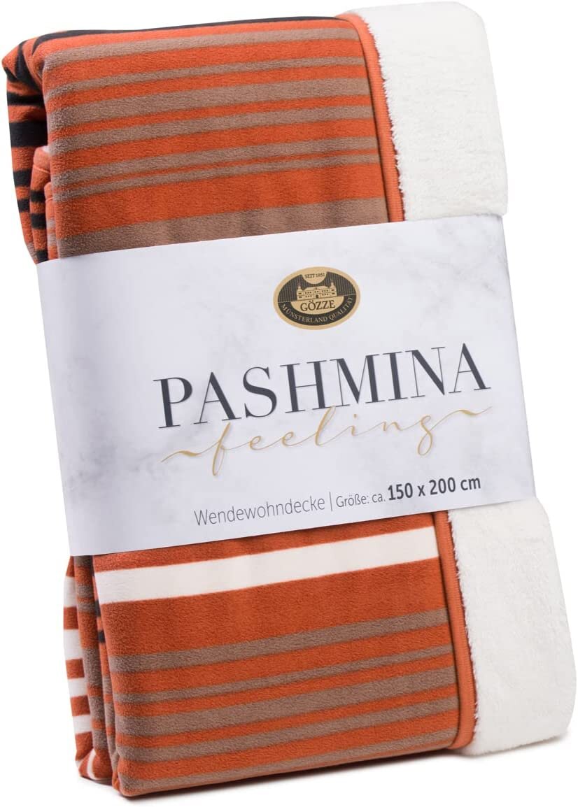 Gzze Wendewohndecke Pashmina-Feeling PACO 150 x 200 cm zimt