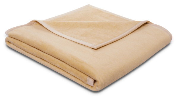 Cotton Sense Baumwolldecke uni 150 x 200 cm beige